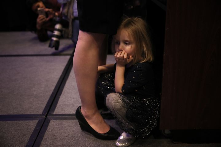 In 2018, Spanberger became known for election night photos that showed her young daughter at her feet in an election dubbed the "Year of the Woman."