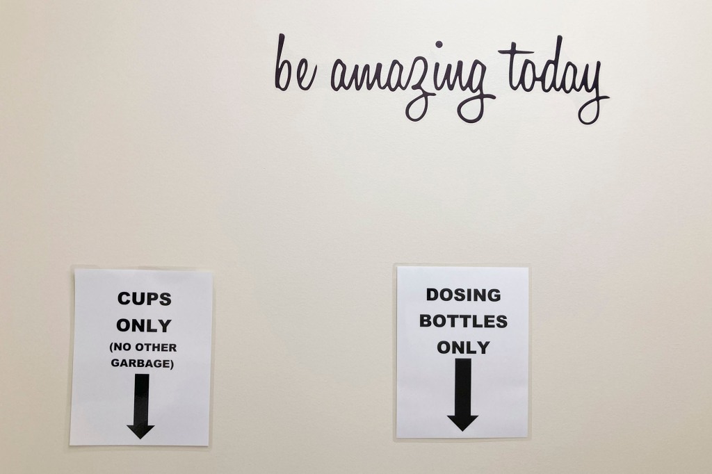 Signs at the Great Circle treatment center