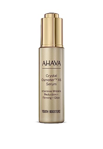 AHAVA Crystal Osmoter X6 Serum - Revolutionary Youth Booster & Intense Wrinkle Reduction, Enhances Youthful Glow & Firming, Enriched with Exclusive Blend of Dead Sea Osmoter & Jojoba Oil, 1 Fl.Oz