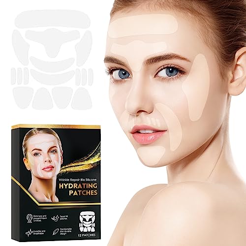 TMESL Face & Forehead Wrinkle Patches - 192 Pcs Anti Facial for Overnight to Reduce Fine Wrinkles, Frown Smile Lines, Wrinkles Treatment Women Men